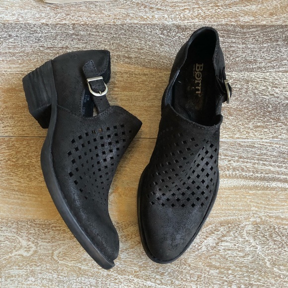 Born Shoes - Born Waffle Cutout Leather Bootie